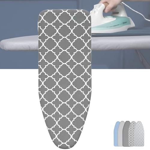 Bügelbrettbezug mit Polsterung, 12 x 36 Zoll, 13 x 39 Zoll, 13 x 43 Zoll, 15 x 48 Zoll, Baumwoll-Bügelbrettpolster, Bügelbrettbezug mit wärmereflektierender Beschichtung(A,13x39 Inch(34x100cm)) von BTWYU