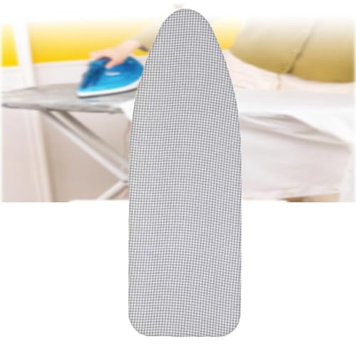 Bügelbrettbezug und -polster aus Baumwolle, 13 x 38 Zoll, Ersatz-Bügelbrettbezug, wärmereflektierendes Bügelbrettpolster, gepolsterter Bezug, verstellbar(Gray,15x48 inch (120 x 40 cm)) von BTWYU