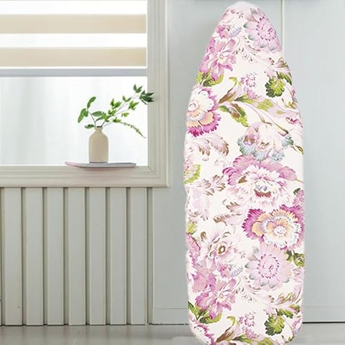 Bügelbrettunterlage, fleckenbeständige Polsterung in voller Größe, strapazierfähige Bügelbrettunterlagenbezüge for Standardbretter, langlebiger Ersatzbezug for Bügelbretter(Floral,39x13in) von BTWYU