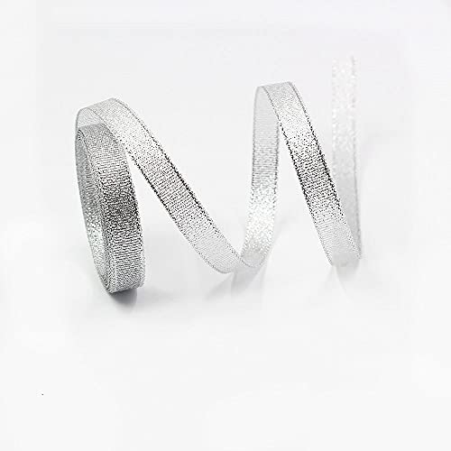 Handwerksbänder. 0,4″ Weihnachts-Geschenkband mit Muster Schneeflocken Weihnachtsbaum Frohe(M,50yard) von BTWYU