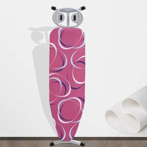 Ironing Board Covers，Ironing Board Bügelbrettbezug und -unterlage, 13 x 43 Zoll, Baumwoll-Bügelbrettbezug mit Polsterung, hitzebeständiger Bügelbrettbezug und -unterlage, elastisch(Red) von BTWYU