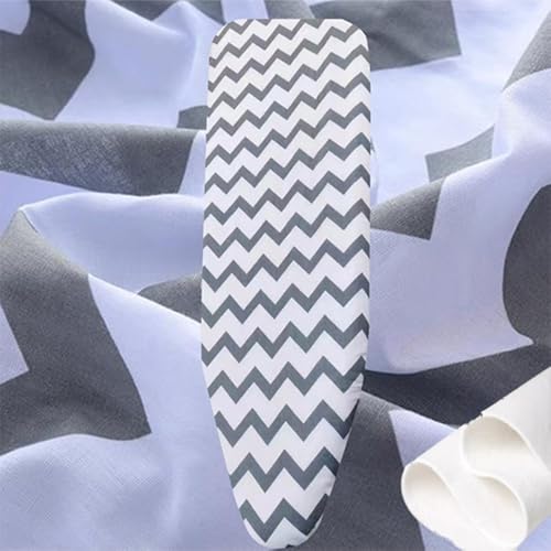Ironing Board Covers，Ironing Board Bügelbrettbezug und -unterlage, 13 x 43 Zoll, Baumwoll-Bügelbrettbezug mit Polsterung, hitzebeständiger Bügelbrettbezug und -unterlage, elastisch(Rippled) von BTWYU