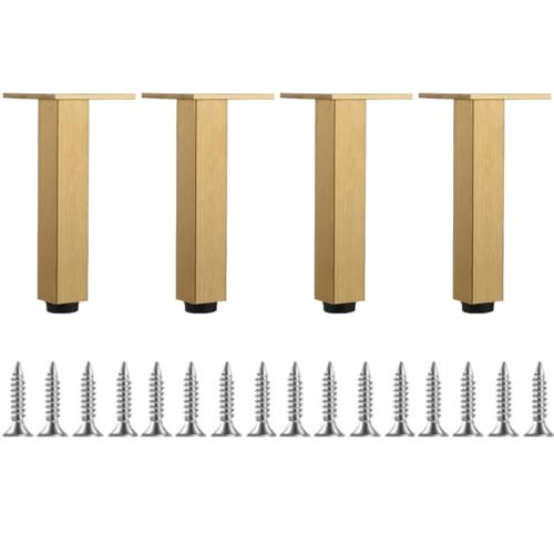 Möbelfüße, Couchfüße 4er-Set Möbelbeine, 2,4 Zoll, 3 Zoll, 4 Zoll, 8 Zoll, 10 Zoll, 14 Zoll, robuste Ersatzbeine mit Schrauben, for Küchenregale, Sofas, Tische, Stühle, Schreibtische, Schränke, Möbel, von BTWYU