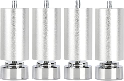 Möbelfüße, Couchfüße Möbelbeine Edelstahlmöbel Tischbeine Metallmöbelfüße Runde Beine Rohrbeine Tischbettschrank Sofabeine(40cm(16inch)) von BTWYU