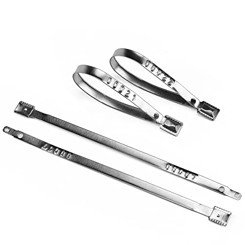 Plastiksiegel, nummerierte Schilder Metall-LKW-Siegel Sicherheitssiegel Hochleistungs-Metallcontainersiegel, Stahlsiegel(50 PCS) von BTWYU