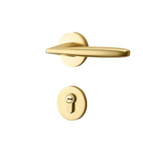 BTYKUYOO Haushaltsraum Aluminium Split Massivholztür Sternenhimmel Grau Stumm Aluminiumoxid Magnetverschluss Hardware Türschloss(Gold Placer Large 58 Silent) von BTYKUYOO