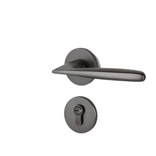 BTYKUYOO Haushaltsraum Aluminium Split Massivholztür Sternenhimmel Grau Stumm Aluminiumoxid Magnetverschluss Hardware Türschloss(Gray Large 58 Silent) von BTYKUYOO