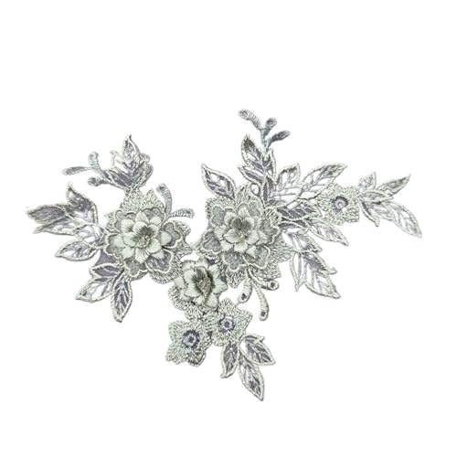 Applikation, 1 Paar bestickte Spitze auf Blumen-Brautkleid-Accessoires Applikation, 1 Paar bestickte Spitze auf Blumen-Brautkleid-Accessoires von BTYQKZVPM