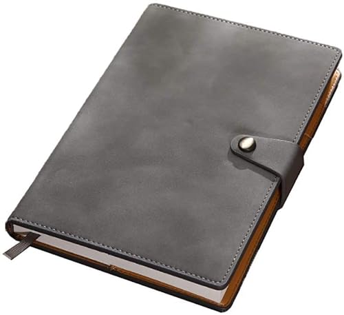 BTYQKZVPM Reisetagebuch, A5 Retro Notizblock aus weichem PU-Leder mit Ringschnalle für Studenten, Arbeiter und Unternehmen (B) von BTYQKZVPM