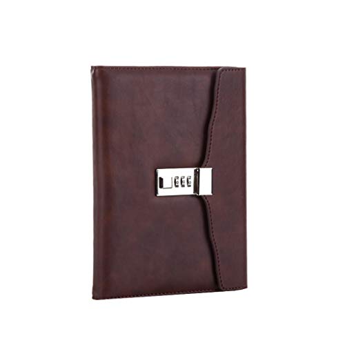 BTYQKZVPM Reisetagebuch, exquisiter literarischer Notizblock, Hardcover aus Leder, klassisches Schreibtagebuch, Büro und Zuhause (braun) von BTYQKZVPM