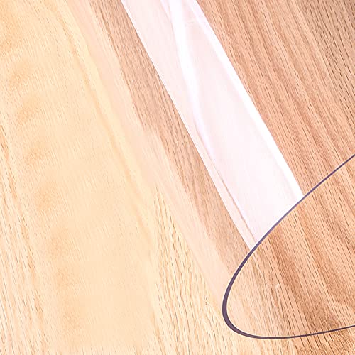 BTYQKZVPM Tischschutz Clear Vinyl Tischunterlage, Transparente Stuhlmatte aus PVC for Hartbodenschutz, anpassbar, 1 mm dick, mehrere Größen(95x100cm/37.4x39.4in) von BTYQKZVPM
