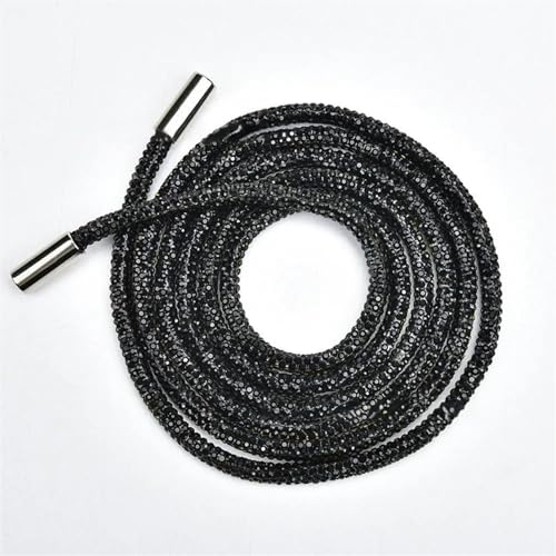 Kordelzug, Ersatz-Kordelzug Kordel Strass 120 cm 6 mm Multicolor(Black) von BTYQKZVPM