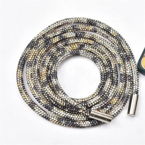 Kordelzug, Ersatz-Kordelzug Kordel Strass 120 cm 6 mm Multicolor(Leopard Print) von BTYQKZVPM