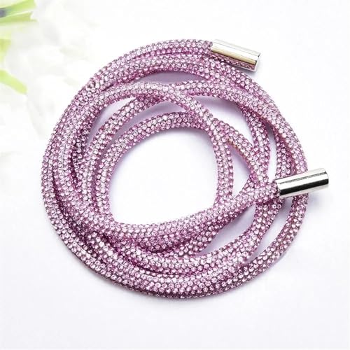 Kordelzug, Ersatz-Kordelzug Kordel Strass 120 cm 6 mm Multicolor(Pink) von BTYQKZVPM