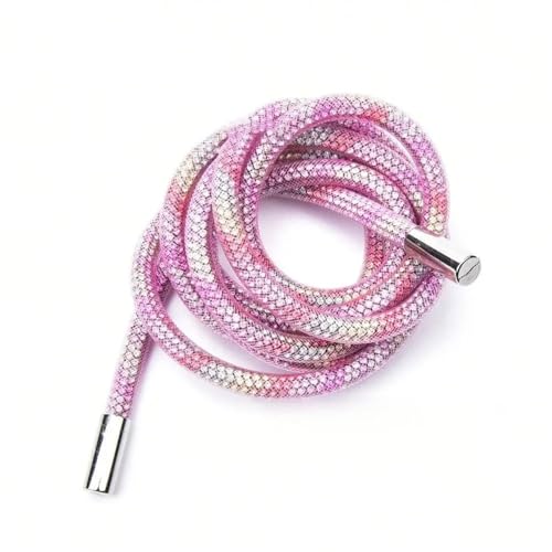 Kordelzug, Ersatz-Kordelzug Kordel Strass 120 cm 6 mm Multicolor(Pink Yellow) von BTYQKZVPM