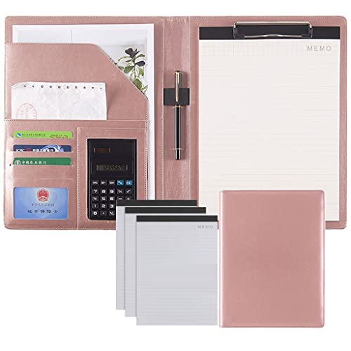Persönlicher Terminplaner-Ordner, Ordner Schreiben Kunstleder Klemmbrett Konferenz/Rechtsdokument Organizer Mit Brief/A4 Größe Klemmbrett(Pink,8Bit+5*note pad) von BTYQKZVPM