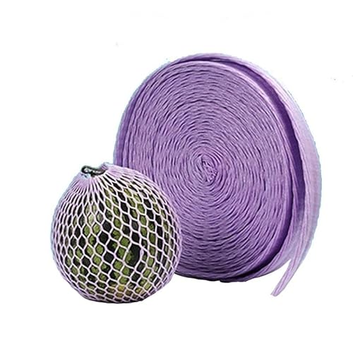 Schaumstoff-Netzhülle mit Tasche, 9cm x 20m Farbe Obst Schaum Net Hülse Set Tasche Lange Rolle Stoßfest Schutz(Purple) von BTYQKZVPM