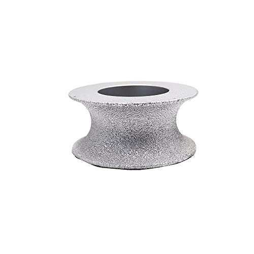 Schleifscheibe mit Rundkante, Vakuumgelötete Diamantschleiftopf 75mm, halbrunde Kante für Winkelschleifer, viele Größen (15-30mm), Granit, Marmor, Quarz, Glas, Nass- und Trockenverwendung (25mm) von BTYQKZVPM
