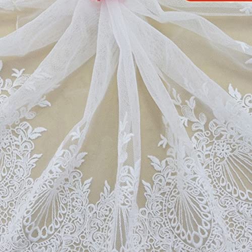 Spitzenborte,Spitzenband Spitzenbesatz aus Baumwolle, 9 Zoll breiter Netz-Spitzenstoff, bestickter Blumenbandbesatz for selbstgemachte Kleidungsaccessoires Spitzenborte,Spitzenband Spitzenbesatz aus Baumwolle, 9 Zoll breiter Netz-Spitzenstoff, bestickter Blumenbandbesatz for selbstgemachte Kleidungsaccessoires von BTYQKZVPM