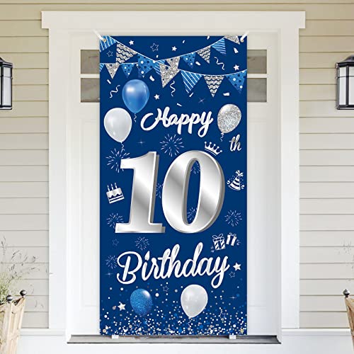 10.Geburtstag Banner Blau Silber,BTZO 10.Geburtstag Jungen,Deko 10.Geburtstagsfeier Mädchen,10 Geburtstag Poster Hintergrund Banner für 10 Party Geburtstagsdeko 10.Geburtstag Banner Blau Silber,BTZO 10.Geburtstag Jungen,Deko 10.Geburtstagsfeier Mädchen,10 Geburtstag Poster Hintergrund Banner für 10 Party Geburtstagsdeko von BTZO