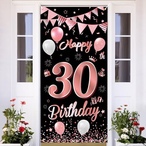 30.Geburtstag Banner Roségold Schwarz,BTZO 30.Geburtstag Dekoration,Deko 30.Geburtstagsfeier,Banner 30 Geburtstag,30 Geburtstag Poster Hintergrund Banner für 30 Männer und Frauen Party Geburtstagsdeko 30.Geburtstag Banner Roségold Schwarz,BTZO 30.Geburtstag Dekoration,Deko 30.Geburtstagsfeier,Banner 30 Geburtstag,30 Geburtstag Poster Hintergrund Banner für 30 Männer und Frauen Party Geburtstagsdeko von BTZO