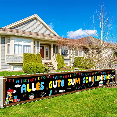Alles Gute Zum Schulanfang Banner,BTZO Willkommen Schulanfang Banner Deko Endlich Schulkind Girlande Photo Booth für Einschulung Dekoration Drinnen Draußen,300×50cm Alles Gute Zum Schulanfang Banner,BTZO Willkommen Schulanfang Banner Deko Endlich Schulkind Girlande Photo Booth für Einschulung Dekoration Drinnen Draußen,300×50cm von BTZO