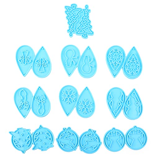 10 Paare Weihnachtsheiz Ohrringe Silikonform Eignen Sich Für Epoxidharz Bastelanhänger Ohrringe Schmuck Making Silikonform 10 Paare Weihnachtsheiz Ohrringe Silikonform Eignen Sich Für Epoxidharz Bastelanhänger Ohrringe Schmuck Making Silikonform von BUBEFSKD