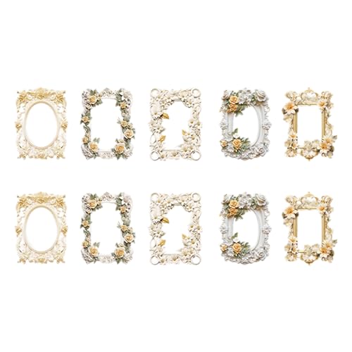 10blätter Dekorative Papierkartenrahmen Vintage Geprägte Ausschnittsrahmenkarten Für Journal Weihnachtskartendekoration Scrapbooking Collage Collage Karten von BUBEFSKD
