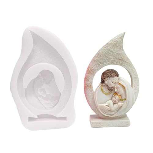 BUBEFSKD Kerze Schimmel Christentum Familie Gips Ornamente Harzformen Heilige Duft Kerzenform Dekoration Heilige Gips Ornamente Schimmel BUBEFSKD Kerze Schimmel Christentum Familie Gips Ornamente Harzformen Heilige Duft Kerzenform Dekoration Heilige Gips Ornamente Schimmel von BUBEFSKD
