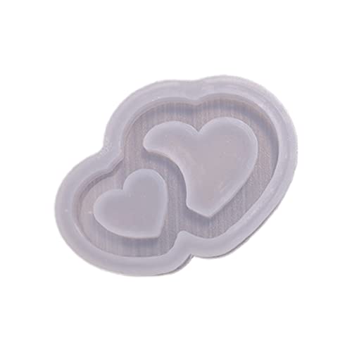 Engel Double Love Silicon Epoxy Formen Keychain Anhänger Schmuck Gestalt Für Valentinstag Liebes Geschenkharz Anhänger Schimmelpilze Für Schmuckherstellung von BUBEFSKD