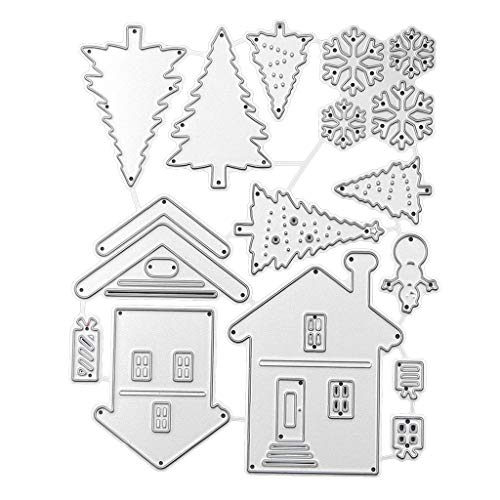 House Tree Metal Cuting Die Stencil Scrapbooking Album Stamp Paper Embs Stirb von BUBEFSKD