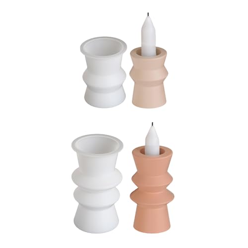 Künstlerische Silikonkerzen Basisform Formen Harz Epoxidform Runde Form Kerzenhalter Schimmel Textur Kerzenschiff Nicht Stick Schimmel von BUBEFSKD