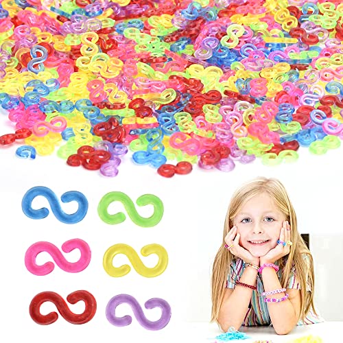 BUENTYA 1000 Stück Loom Bänder Zubehör S Clips Bunte Loombänder Verschlüsse 1.2x0.6x0.2cm Plastik Loops Werkzeug Erwachsene DIY Accessoires Loomclips für Den Anschluss von Band Armbänder BUENTYA 1000 Stück Loom Bänder Zubehör S Clips Bunte Loombänder Verschlüsse 1.2x0.6x0.2cm Plastik Loops Werkzeug Erwachsene DIY Accessoires Loomclips für Den Anschluss von Band Armbänder von BUENTYA