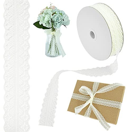 BUENTYA Spitzenband Creme Spitzenborte 1.2 Inch x 50 Yards Schleifenband Spitze Geschenkband Spitzenbordüre Vintage Baumwolle Dekoband Spitzen Band Zierbänder zum Aufnähen Lace Ribbon für Hochzeit BUENTYA Spitzenband Creme Spitzenborte 1.2 Inch x 50 Yards Schleifenband Spitze Geschenkband Spitzenbordüre Vintage Baumwolle Dekoband Spitzen Band Zierbänder zum Aufnähen Lace Ribbon für Hochzeit von BUENTYA