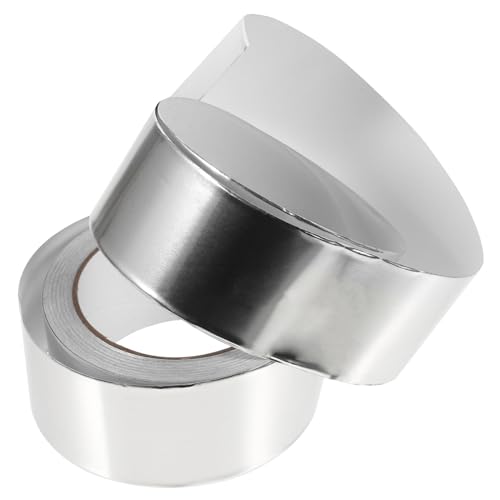 BUGUUYO 1 Rolle Aluminium Klebeband Selbstklebendes Isolierband für Hochtemperaturanwendungen für Abdichtung Reparatur und Abschirmung Haushalt und von BUGUUYO
