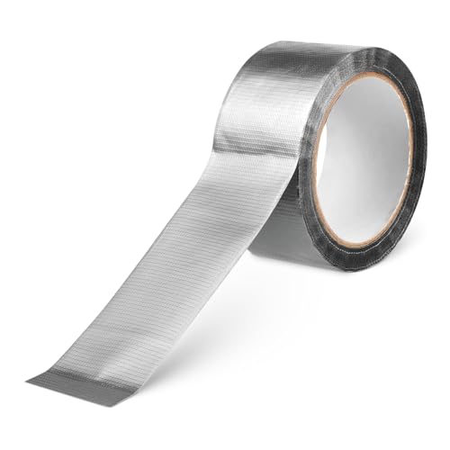 BUGUUYO 1 Rolle Wasserdichtes Klebeband Teppich Pflicht Zweck Reparatur im Freien Klebeband, strapazierfähig Gewebeband für Kleidung Montageband für gestrichene Wände Polyethylen Silber von BUGUUYO