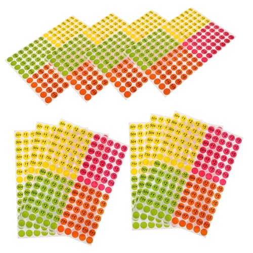 BUGUUYO 10 Blatt Verkaufspreisaufkleber Haftende Preisschilder für Supermärkte Einzelhandel Farbige Preisschild Etiketten und Langlebig BUGUUYO 10 Blatt Verkaufspreisaufkleber Haftende Preisschilder für Supermärkte Einzelhandel Farbige Preisschild Etiketten und Langlebig von BUGUUYO
