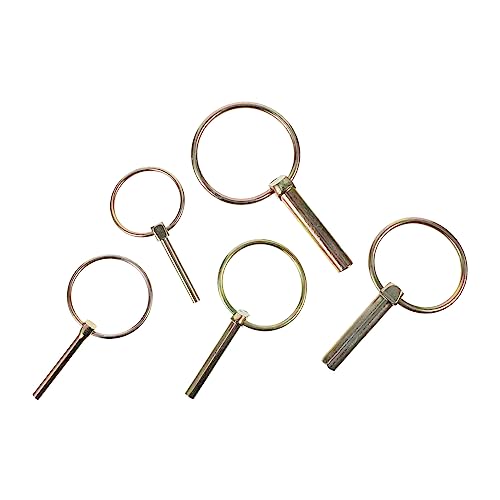 BUGUUYO 10 Stück Sicherheitsnadelschloss sperren schwere Ausführung große Klappstecker mit Ring Wellensicherungsstift Mäher-Klappstecker Lynchnadel Kohlenstoffstahl BUGUUYO 10 Stück Sicherheitsnadelschloss sperren schwere Ausführung große Klappstecker mit Ring Wellensicherungsstift Mäher-Klappstecker Lynchnadel Kohlenstoffstahl von BUGUUYO