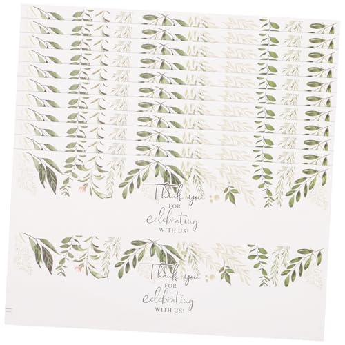 BUGUUYO 10 Stück Teiliges Hochzeit Flaschenetiketten Selbstklebend Dekorativ für Wasserflaschen und Partybecher Stilvolle Dankeschön Aufkleber für Feier und Geschenkverpackung von BUGUUYO