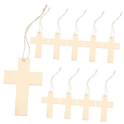 BUGUUYO 10 Stück Unbehandelte Holzscheiben Kleine Kreuz Anhänger für Diy Bastelprojekte Unlackierte Holzplättchen zum Bemalen und Gestalten für Hochzeiten und Geburtstage BUGUUYO 10 Stück Unbehandelte Holzscheiben Kleine Kreuz Anhänger für Diy Bastelprojekte Unlackierte Holzplättchen zum Bemalen und Gestalten für Hochzeiten und Geburtstage von BUGUUYO