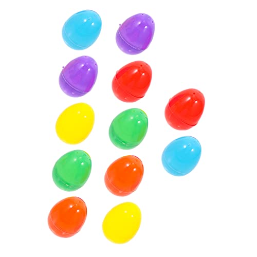 BUGUUYO 12 Stück Teiliges Bunte Kunststoff Ostereier Deko Leichtes Ei Ornament für Osterdeko Garten und Zuhause Party Dekoration Zufällige Farbe BUGUUYO 12 Stück Teiliges Bunte Kunststoff Ostereier Deko Leichtes Ei Ornament für Osterdeko Garten und Zuhause Party Dekoration Zufällige Farbe von BUGUUYO