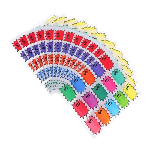 BUGUUYO 180 Stück Bunte Haftende Preisschilder für Einzelhandel Beschreibbare Etiketten für Verkaufsaktionen für Märkte Garagenverkäufe BUGUUYO 180 Stück Bunte Haftende Preisschilder für Einzelhandel Beschreibbare Etiketten für Verkaufsaktionen für Märkte Garagenverkäufe von BUGUUYO