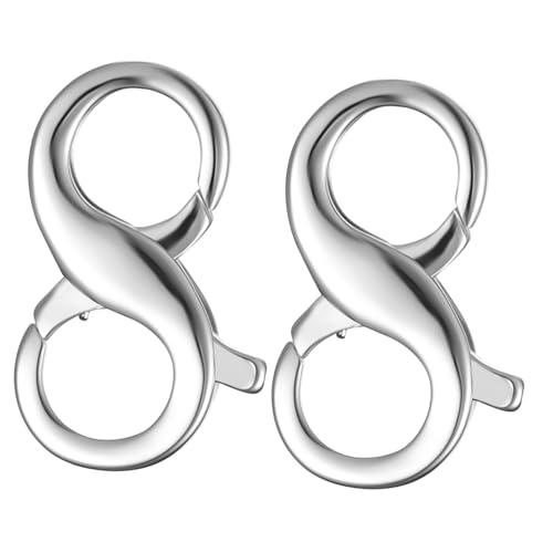 BUGUUYO 2 Stück Sterling Silber Doppel Lobster Karabinerverschluss Stilvoller Schmuckverschluss für Halsketten Armbänder Diy Reparatur Langlebig und Vielseitig Einsetzbar BUGUUYO 2 Stück Sterling Silber Doppel Lobster Karabinerverschluss Stilvoller Schmuckverschluss für Halsketten Armbänder Diy Reparatur Langlebig und Vielseitig Einsetzbar von BUGUUYO