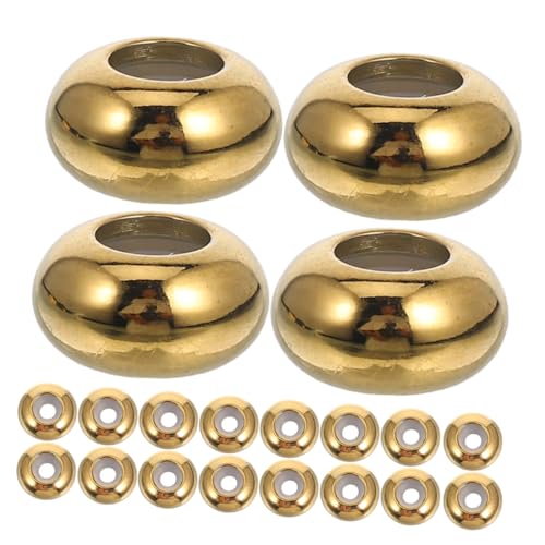 BUGUUYO 20 Stück Spacer Beads mit Gummieinsatz Positionierungsperlen für Diy Armbänder und Schmuckherstellung Zubehör für Bastelprojekte von BUGUUYO