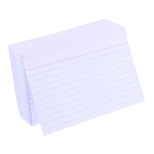 BUGUUYO 200 Stück Karteikarte Karteikarten der Schule Karten mit Tabs leere Karteikarten Wortnotizkarten linierte Notizkarte College -Vorräte Memo-Karte Papier BUGUUYO 200 Stück Karteikarte Karteikarten der Schule Karten mit Tabs leere Karteikarten Wortnotizkarten linierte Notizkarte College -Vorräte Memo-Karte Papier von BUGUUYO