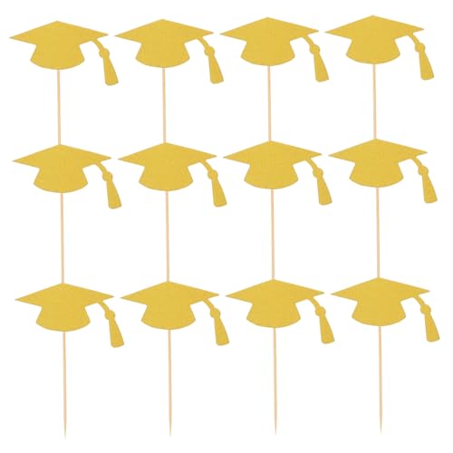 BUGUUYO 24 Stück Abschlussfeier Toppers für Cupcakes Kreative Dekoration mit Bachelor Hut für Kuchen und Feiern Accessoires für Graduationsfeiern und Schulveranstaltungen BUGUUYO 24 Stück Abschlussfeier Toppers für Cupcakes Kreative Dekoration mit Bachelor Hut für Kuchen und Feiern Accessoires für Graduationsfeiern und Schulveranstaltungen von BUGUUYO