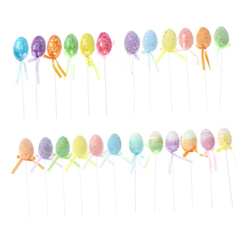 BUGUUYO 24 Stück Teiliges Dekorative Ostereier für DIY Bastelprojekte Schicke Ostereier für Frühlingsdekoration Geschenkidee für Ostern BUGUUYO 24 Stück Teiliges Dekorative Ostereier für DIY Bastelprojekte Schicke Ostereier für Frühlingsdekoration Geschenkidee für Ostern von BUGUUYO