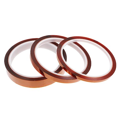 BUGUUYO 3 Rollen Hitzebeständiges Klebeband für Sublimation Elektronik Isolierung Starke Haftung Temperaturbeständig für Löten Maskieren BUGUUYO 3 Rollen Hitzebeständiges Klebeband für Sublimation Elektronik Isolierung Starke Haftung Temperaturbeständig für Löten Maskieren von BUGUUYO