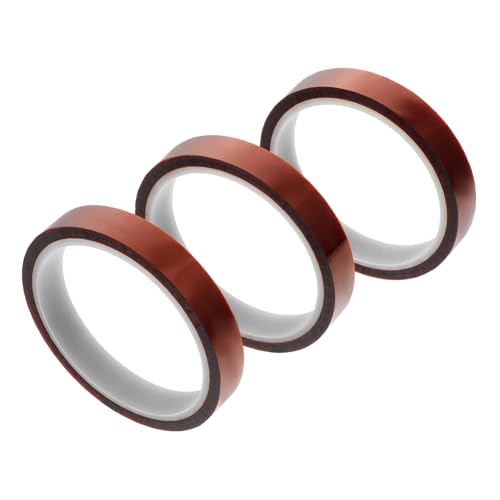 BUGUUYO 3 Rollen Hitzebeständiges Klebeband für Sublimation Stark Haftend für Heißpressen Elektronikreparaturen DIY Projekte Rückstandsfrei Professionelles Design von BUGUUYO