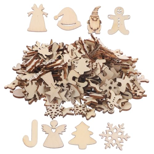 BUGUUYO 300 Stück Unfertige Kleine Holzanhänger Weihnachtsdeko zum Basteln Glatt Geschliffene Holzstücke für Weihnachtsbaum DIY Malspielzeug und Kreative Weihnachtsornamente BUGUUYO 300 Stück Unfertige Kleine Holzanhänger Weihnachtsdeko zum Basteln Glatt Geschliffene Holzstücke für Weihnachtsbaum DIY Malspielzeug und Kreative Weihnachtsornamente von BUGUUYO